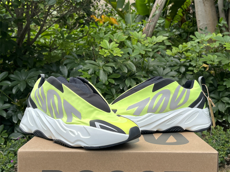 Adidas Yeezy Boost 700 MNVN Laceless Phosphor 700 branding
