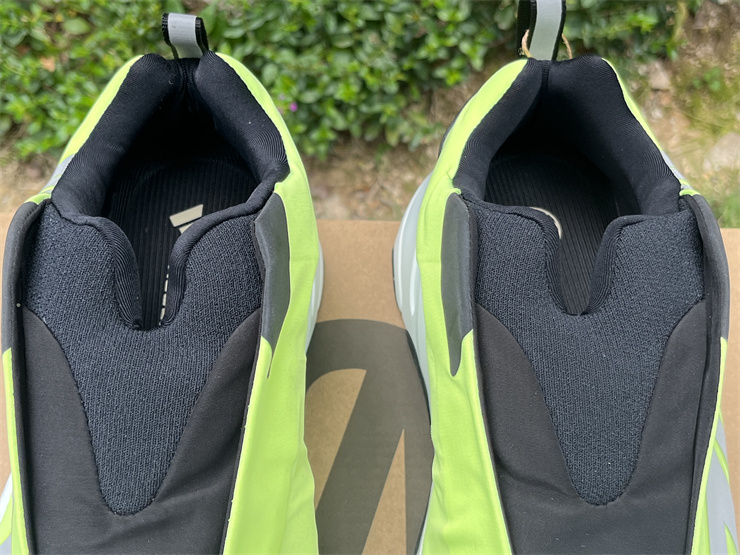 Adidas Yeezy Boost 700 MNVN Laceless Phosphor details