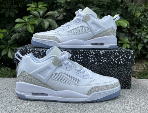 Men’s Jordan Spizike Low White/Metallic Silver: Classic Appeal with Premium Detailing