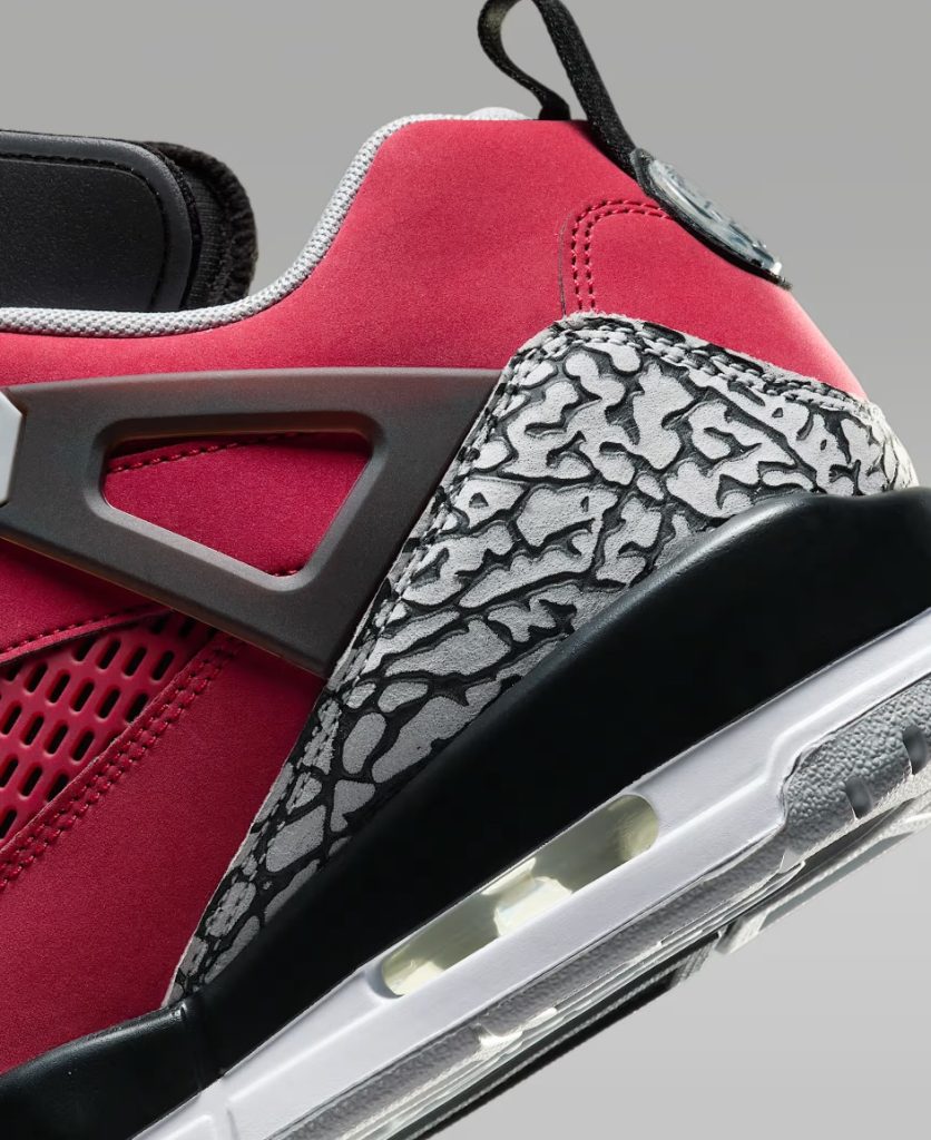 Men's Jordan Spizike Low Gym Red heel