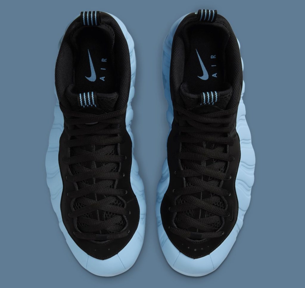 Nike Air Foamposite One Psychic Blue and Black overlook