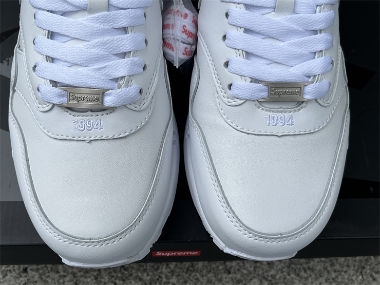 Supreme x Nike Air Max 1'87 White leather