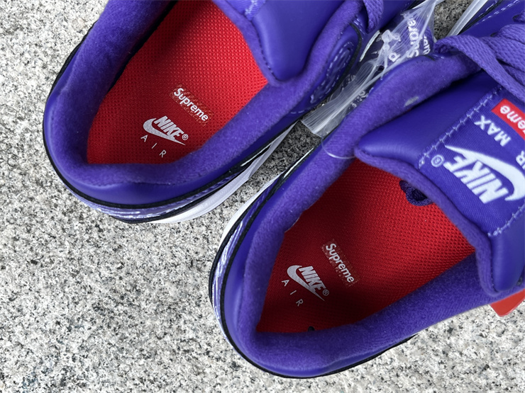 Supreme x Nike Air Max1'87 purple heel