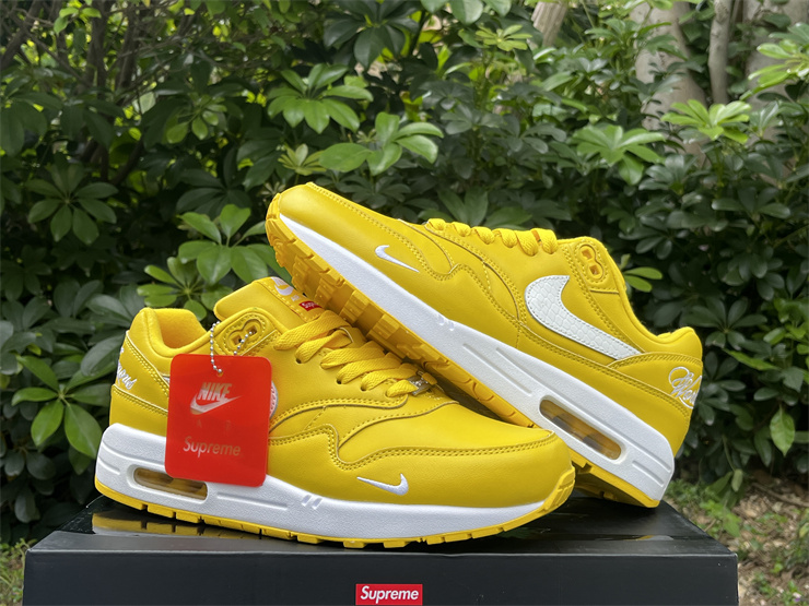 supreme Nike Air Max 1'87 yellow
