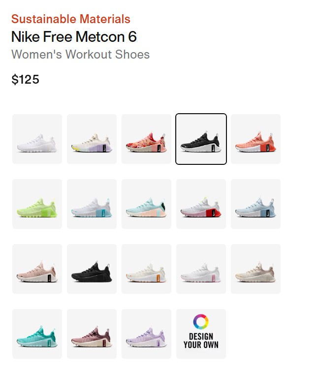 Nike Free Metcon 6 colors