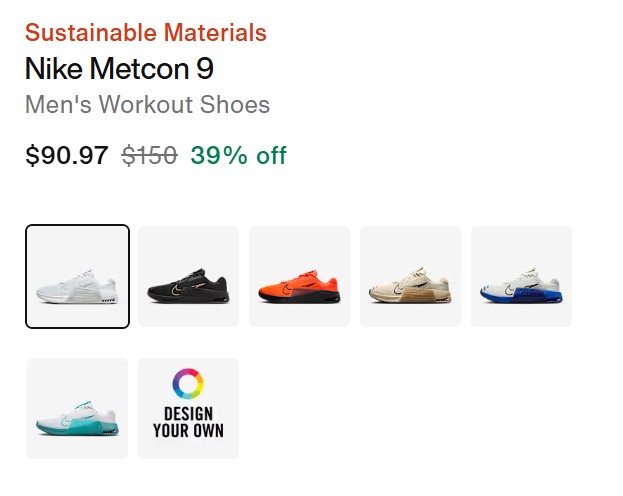 Nike Metcon 9 colors