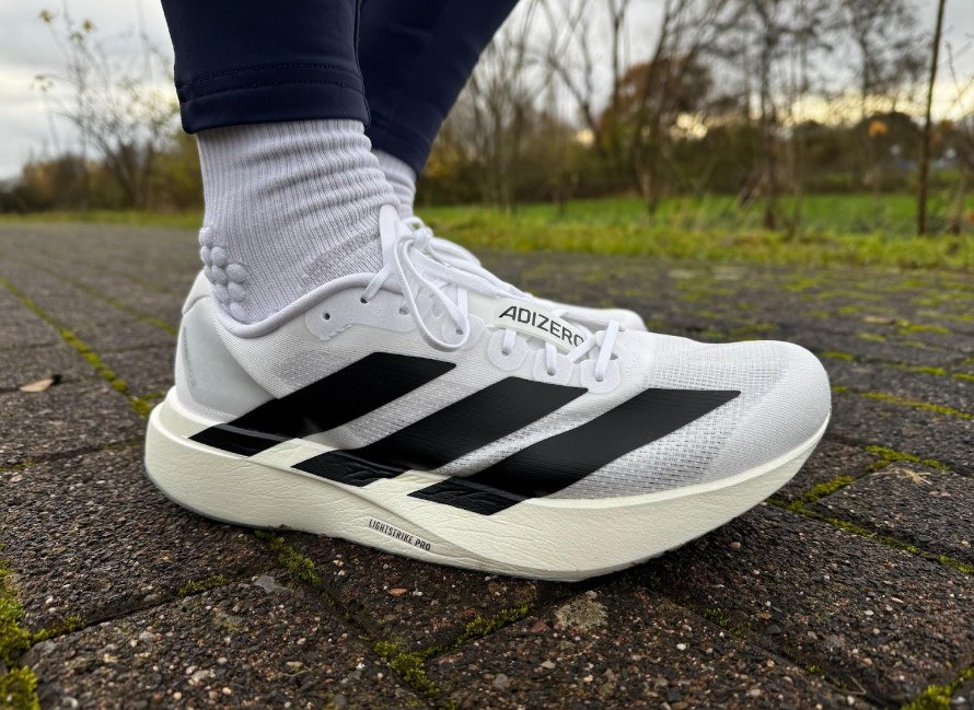 adidas adizero evo sl on feet