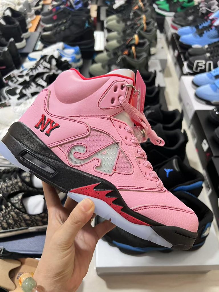 Awake NY x Air Jordan 5 Arctic Pink details