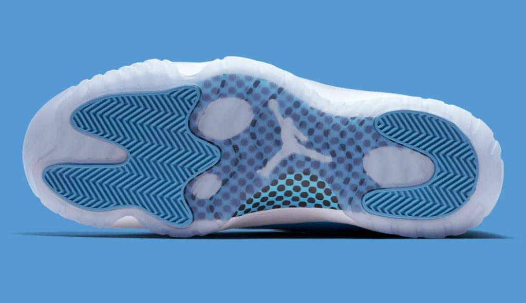 Air Jordan 11 Low University Blue outsole