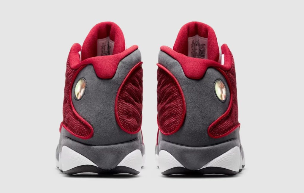 Air Jordan 13 Red Flint heels