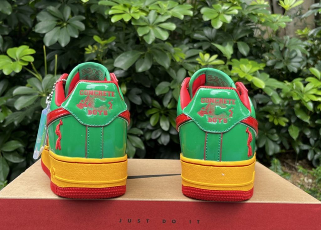 Lil Yachty Nike Air Force 1 low Lucky Green heels