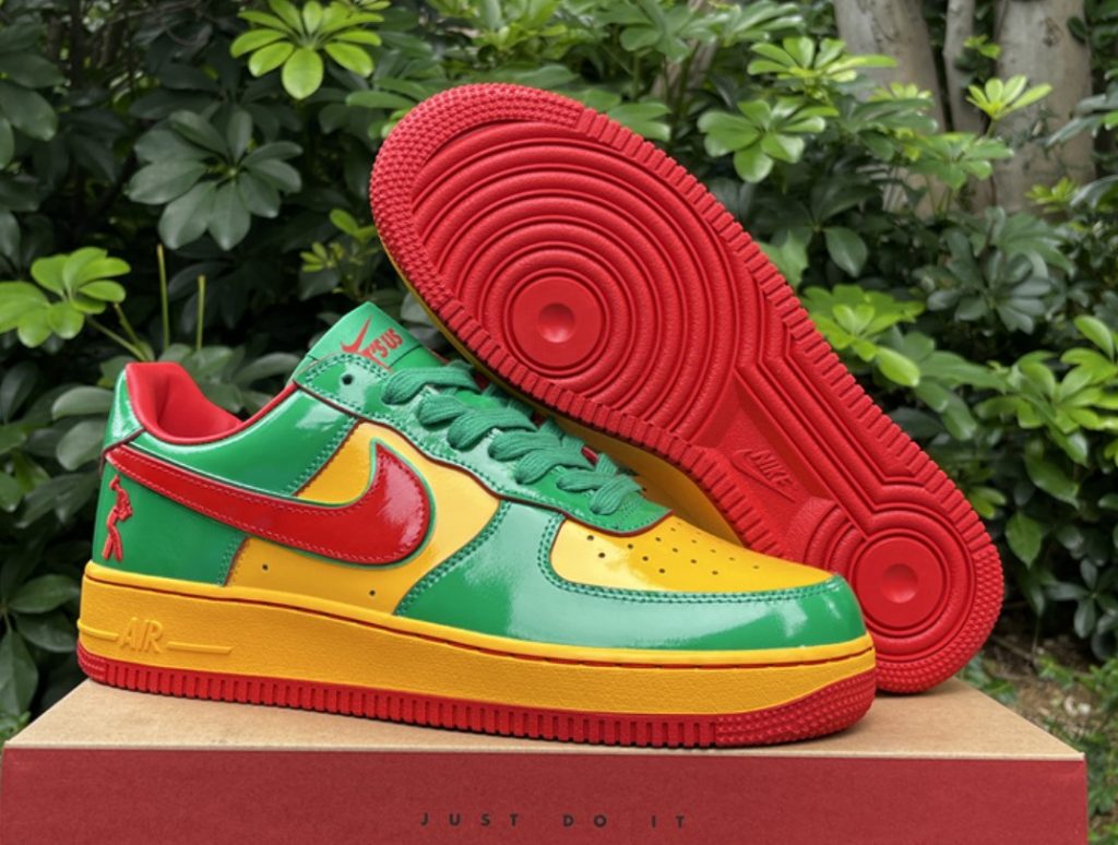 Lil Yachty Nike Air Force 1 low Lucky Green outsole