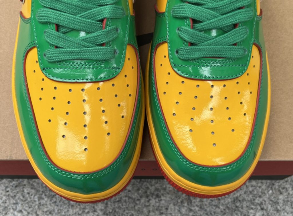 Lil Yachty Nike Air Force 1 low Lucky Green upper