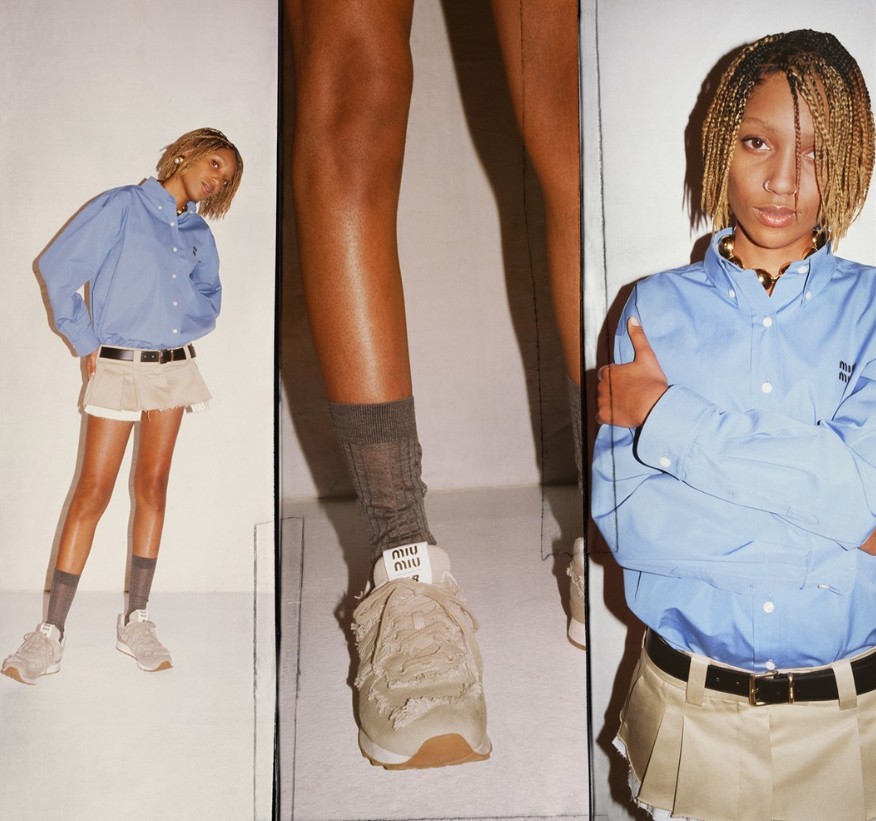 New Balance x Miu Miu style