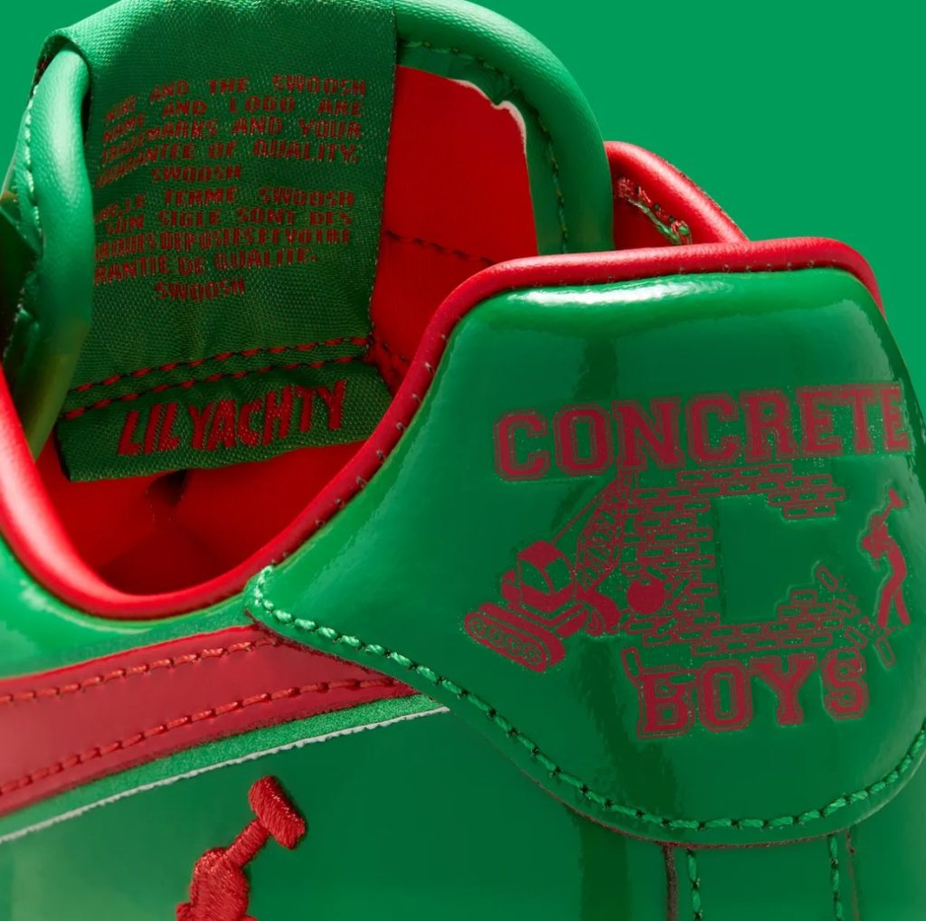 Nike Air Force 1 Low Lil Yachty Concrete Boys Lucky Green details