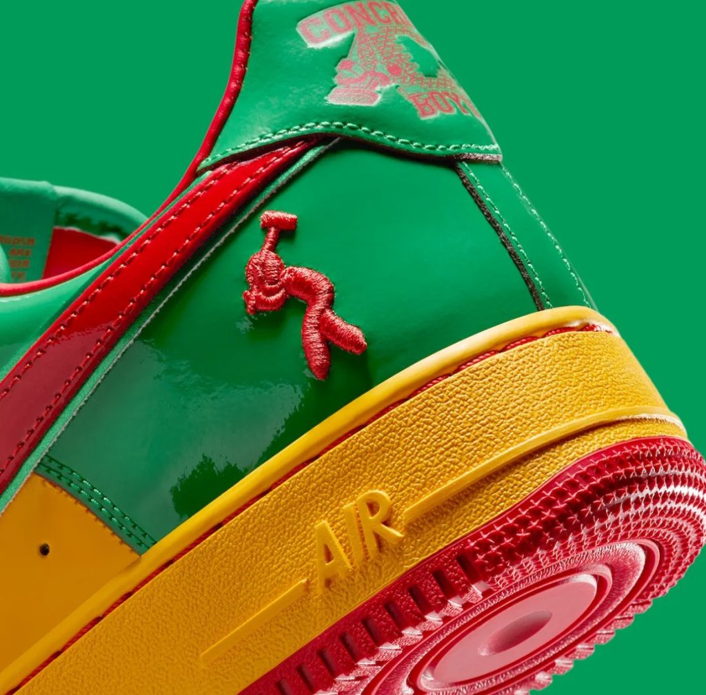 Nike Air Force 1 Low Lil Yachty Concrete Boys Lucky Green logo