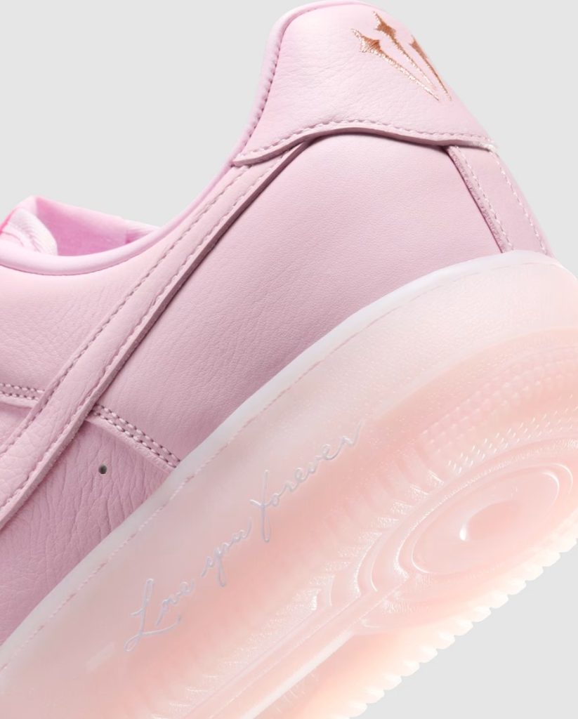 Nocta air force 1 pink foam love you forever