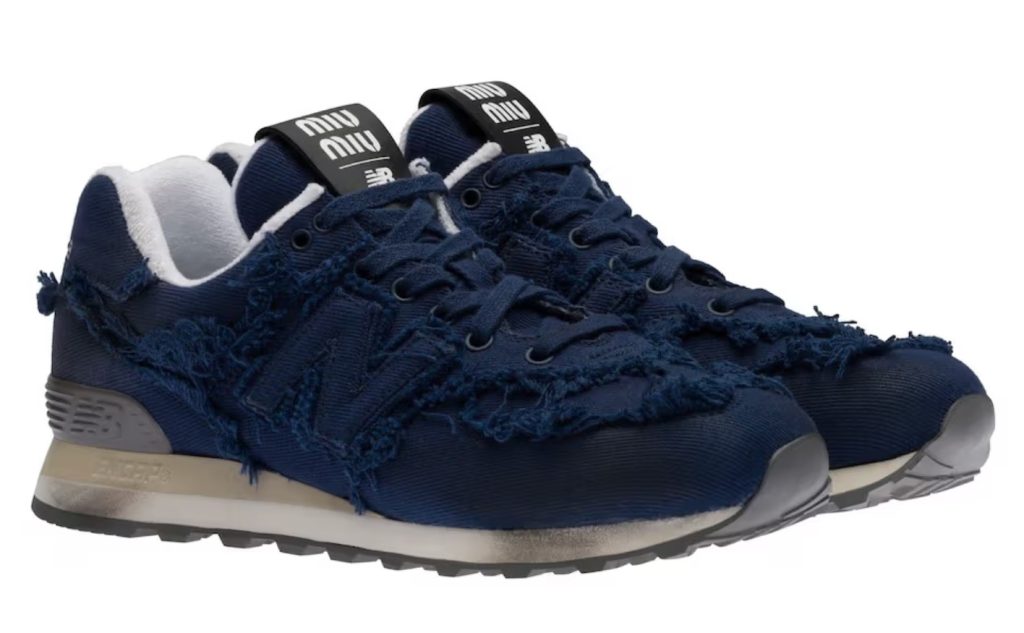 miu miu new balance 574 blue