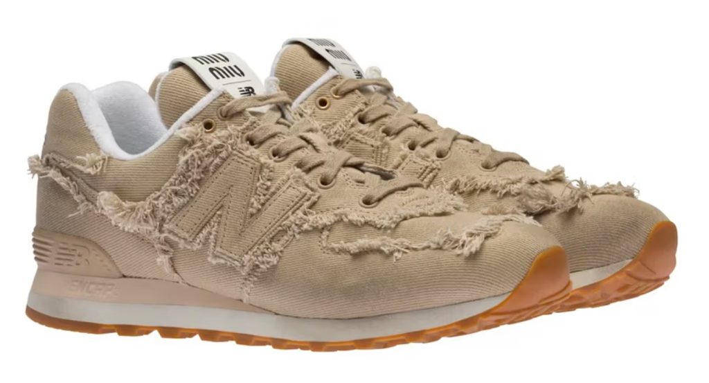 miu miu new balance 574 yellow